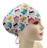 Kitten Cats Euro Scrub Cap Doctor Hospital Surgical ODP Vet