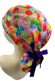 Bright Snacks Ponytail Scrub Cap Doctor Theatre Nurse Hospital Paediatric Vet Surgical