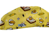 Cute Gudetama Lazy Eggs Euro Scrub Cap Doctor Hospital Surgical ODP Vet