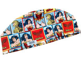 Wonder Woman All Characters Euro Scrub Cap Doctor Hospital Surgical ODP Vet