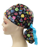 Star Wars Badges Packed Ponytail Scrub Cap Doctor Theatre Nurse Hospital Paediatric Vet Surgical