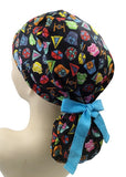 Star Wars Badges Packed Ponytail Scrub Cap Doctor Theatre Nurse Hospital Paediatric Vet Surgical