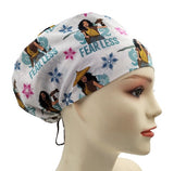 Disney Princess Fearless Moana Euro Scrub Cap Doctor Hospital Surgical ODP Vet