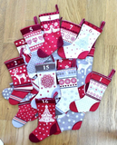 Handmade Christmas Advent Calendar Mini Stockings Scandi Reusable Count Down