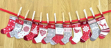 Handmade Christmas Advent Calendar Mini Stockings Scandi Reusable Count Down