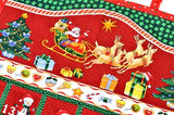 Handmade Quilted Father Christmas Sleigh Advent Calendar Reusable Count Down