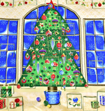 Handmade Quilted Christmas Tree Advent Calendar Reusable Count Down