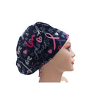 Special Offer Breast Cancer Awareness Hope Love Faith Euro Scrub Cap Doctor Hospital Surgical ODP Vet