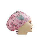 Breast Cancer Awareness Hope Faith Love Courage Euro Scrub Cap Doctor Hospital Surgical ODP Vet