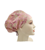 Japanese Floral Pink Euro Scrub Cap Doctor Hospital Surgical ODP Vet