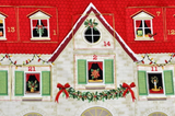 Handmade Quilted Christmas Advent Calendar House With Scotty Reusable Count Down